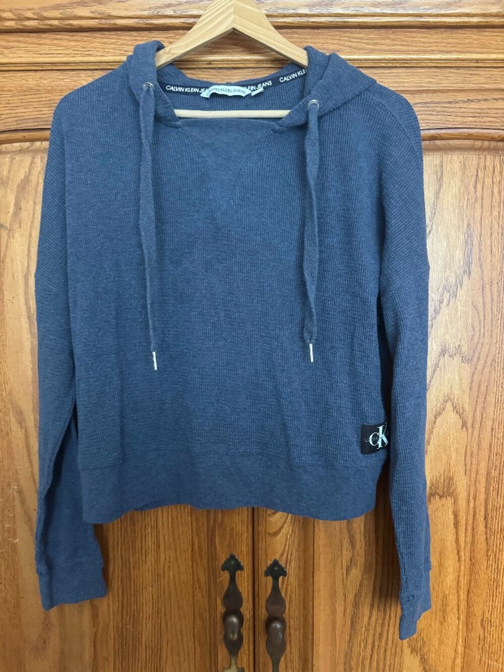Calvin Klein Jeans Navy Blue Knit Hoodie
